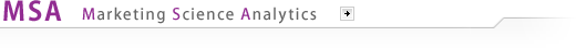 MSA(Marketing Science Analytics)